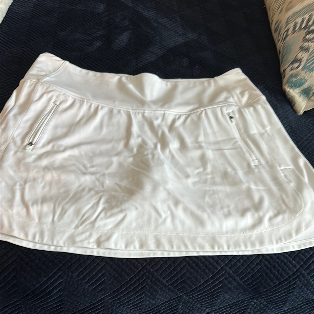 Athleta White Skater Mini Skirt for Athletic Occasions